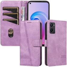 Mays Boutique Oppo A96 5g Için Filp Durumda Ayrılabilir Siyah Bilezik Preslenmiş Pu Deri (Yurt Dışından)