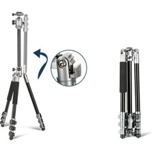 Hobimtek HT-T03 Çok Fonksiyonlu 360 Crossbar Tripod Profesyonel Yatak Dikey Panaromik Başlı Tripod Makro Hassas 160 cm