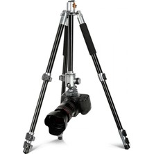 Hobimtek HT-T03 Çok Fonksiyonlu 360 Crossbar Tripod Profesyonel Yatak Dikey Panaromik Başlı Tripod Makro Hassas 160 cm