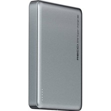 Hızlı Şarj Özellikli Magsafe Powerbank Recci RPB-W26 Armor Serisi Ultra Ince PD20W 15W 10000MAH Gri
