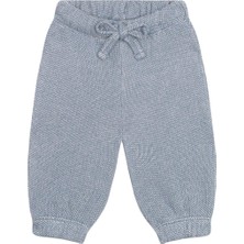 Antebies Mavi Futter Ayı Kulaklı Sweatshirt Pantolon Set