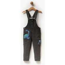 Overdo Nakışlı Unisex Çocuk  Salopet