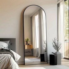 Ant Home Metal Çerçeveli Oval Ayaklı Ve Asma Aparatlı Boy Aynası 180x60