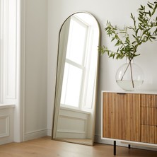 Ant Home Metal Çerçeveli Oval Ayaklı Ve Asma Aparatlı Boy Aynası 180x60