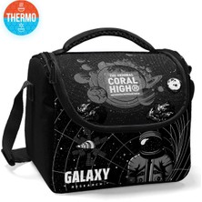 Coral High Kids Siyah Galaxy Desenli Thermo Beslenme Çantası 11784