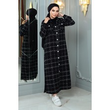 Missvalle Missvalle Düğmeli Kaşe Kaban Siyah 19260