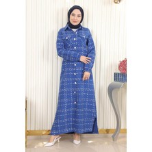 Missvalle Missvalle Düğmeli Kaşe Kaban Indigo 19260