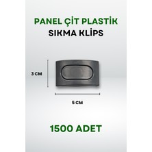 Panel Çit Plastik Sıkma Klips (1500 Adet)