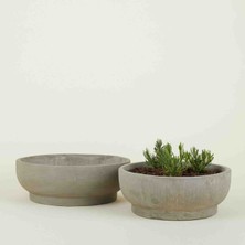 Doğa Garden 2 Adet Çift Taban Bonsai, Orkide ve Aranjman Saksısı
