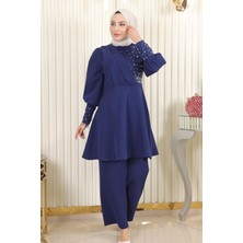 Missvalle Missvalle Incili Ikili Takım Indigo 17801