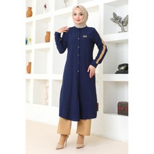 Missvalle Missvalle Arma Detaylı Düğmeli Takım Indigo 19194