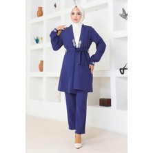Missvalle Missvalle Taş Detaylı Takım Indigo 19203