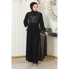 Missvalle Pulpayetli Şifon Takım Siyah 19190