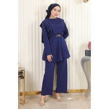 Missvalle Missvalle Zincir Kemerli Takım Indigo 18001