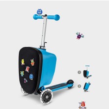 Micro Scooter Luggage Junior Velcro Blue