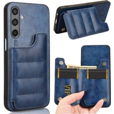 SZY Mall Samsung Galaxy M35 Vegan Pu Deri Kickstand Cüzdan Kılıf Için Cüzdan Kılıf (Yurt Dışından)