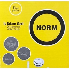 Eczacıbaşı Norm Çift Basmalı Rezervuar Klozet Iç Takım Seti Çift Kademeli Alttan Girişli 3/6 lt
