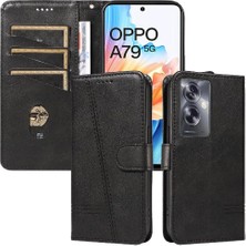 SZY Mall Kredi Kartı Yuvası Preslenmiş Oppo A79 5g Cüzdan Telefon Kılıfı Için Filp Durumda (Yurt Dışından)