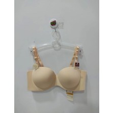 Belvü Dolgulu Lazer Kesim Straplez Ten Sütyen - 1185