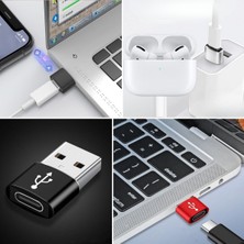 Buffer Buffer® Usb'den Type-C 'ye Dönüştürücü Adaptör Veri Aktarımı Sağlayıcı Şarj Data Çevirici