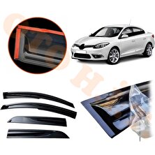 Oto h.i.t. Renault Fluence Cam Rüzgarlığı Parlak Siyah Tam Uyumlu