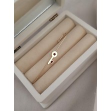 HD Marketim Kıkırdak Küpe Kararmaz Çelik 316L Lüks Kadın Küpe Renk Sarı