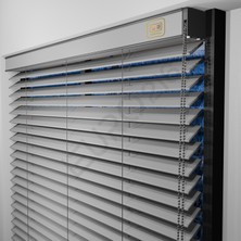 Jaluzi By Euro216  Ahşap Jaluzi Perde 50 mm GERÇEK AHŞAP Redüktörlü / Zincirli  BEJ Renk