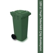 Perodia 120 lt Yeşil Tekerlekli Çöp Konteyner