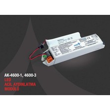 Arsel AK-4600S-3 LED Lambalar İçin Acil Durum Yedekleme Kiti Kesintide 180 Dak. Yanan 3,5-70 Volt LED Lamba