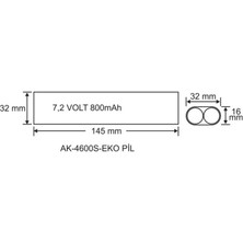 Arsel AK-4600S-3 LED Lambalar İçin Acil Durum Yedekleme Kiti Kesintide 180 Dak. Yanan 3,5-70 Volt LED Lamba