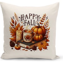 Bertille Home Sonbahar Serisi Çift Tarafı Dijital Baskılı Kırlent Kılıfı (Halloween Autumn Cushion Cover)