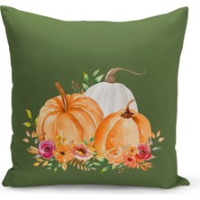 Bertille Home Sonbahar Serisi Çift Tarafı Dijital Baskılı Kırlent Kılıfı (Halloween Autumn Cushion Cover)
