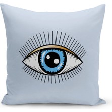 Bertille Home Nazar Serisi Çift Tarafı Dijital Baskılı Kırlent Kılıfı (Evil Eye Cushion Cover)