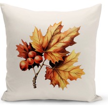 Bertille Home Sonbahar Serisi Çift Tarafı Dijital Baskılı Kırlent Kılıfı (Halloween Autumn Cushion Cover)