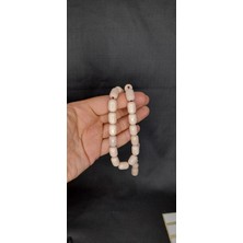 Anemore Collection Çubuk Kehribar Tesbih Kapsül Kesim Beyaz Hamur Iri Boy T-322