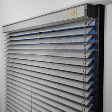 Jaluzi By Euro216  Ahşap Jaluzi Perde 50 mm GERÇEK AHŞAP Redüktörlü / Zincirli  GRİ Renk