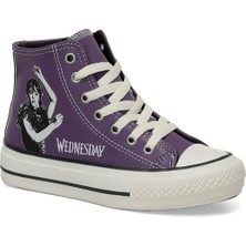 Wednesday Wednesday Pama.F4Pr Mor Kız Çocuk High Sneaker