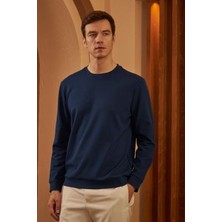 CMZ Collection Erkek Basic Bisiklet Yaka Uzun Kollu Sweatshirt