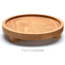 Furniza Home Ahşap Ayaklı Sunum Tahtası Stand Çok Amaçlı Sunum Servis Tabağı Sunumluk Ayaklı Sunumluk Yükseltici