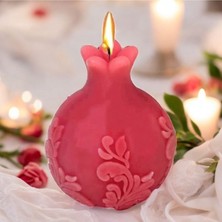 By Hobi Yap Desenli Nar Mum Silikon Kalıbı