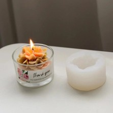 By Hobi Yap Ortanca Çiçeği Silikon Mum Kalıbı