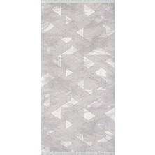 Artemis Halı Samoa 02387B Krem Gri Çizgi Desenli Halı