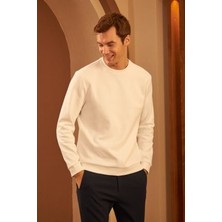CMZ Collection Erkek Basic Bisiklet Yaka Uzun Kollu Sweatshirt