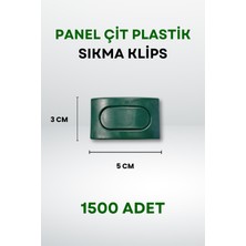 Panel Çit Plastik Sıkma Klips (1500 Adet)