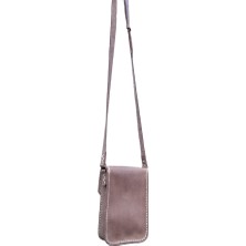 Semiramis Dionysos Ss6 Model El Yapımı Vintage Unisex El Dikişi  Crazy Deri Küçük Boy Çanta Telefon Çantası