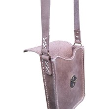 Semiramis Dionysos Ss6 Model El Yapımı Vintage Unisex El Dikişi  Crazy Deri Küçük Boy Çanta Telefon Çantası