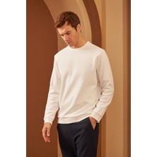 CMZ Collection Erkek Basic Bisiklet Yaka Uzun Kollu Sweatshirt