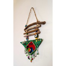 N House Kapı, Balkon, Duvar Süsü/ Totem/ Keçe/ El Işi/ Otantik/ Nazarlık/ Vintage/ Retro 19X23