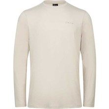 2AS Vernon Erkek Uzun Kol Viloft T-Shirt Bej 2ASVERMFBSS24-21.188