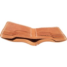 Semiramis Poseidon Model  Taba Unisex El Yapımı Vintage Hakiki Deri Cüzdan Kartlık
